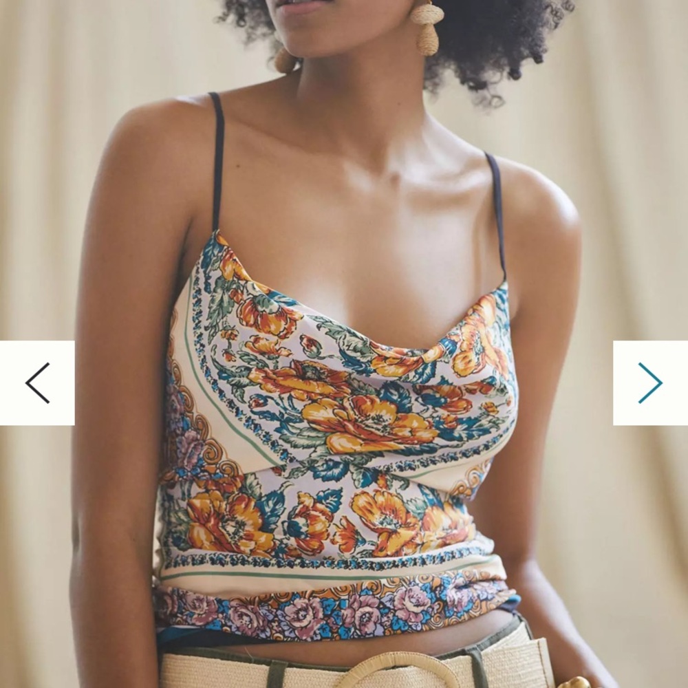 Anthropologie Printed Cowl Neck ✨